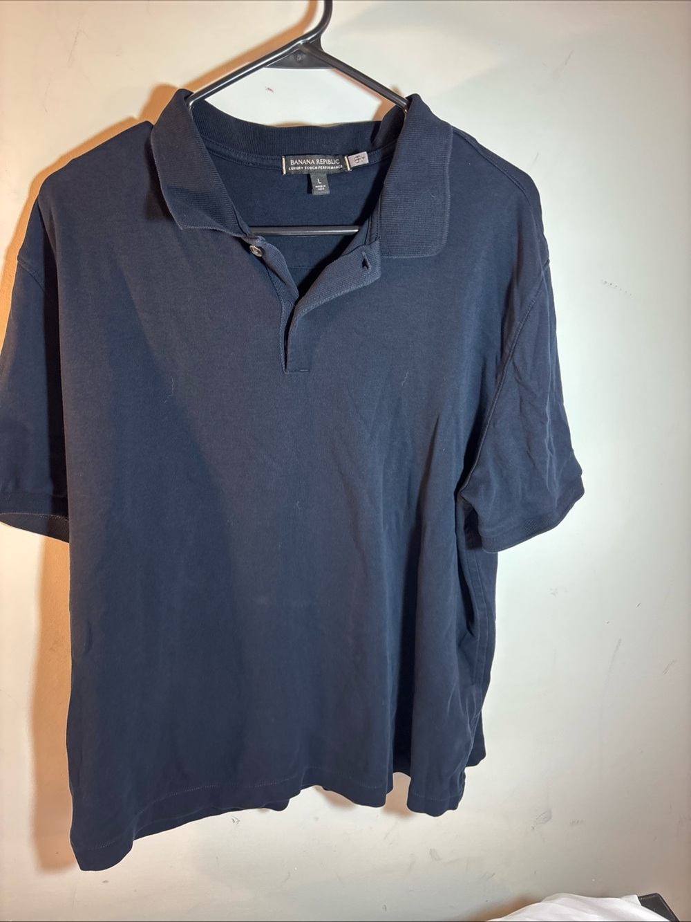 Banana Republic Men's Navy Polo Shirt 434